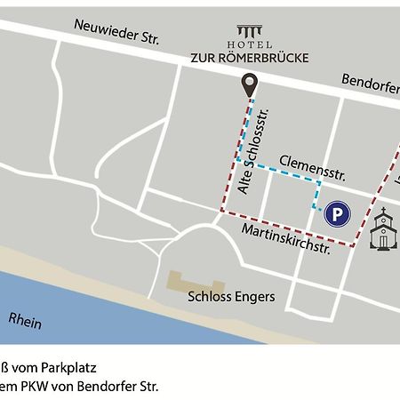Hotel Zur Roemerbruecke Neuwied Exterior foto
